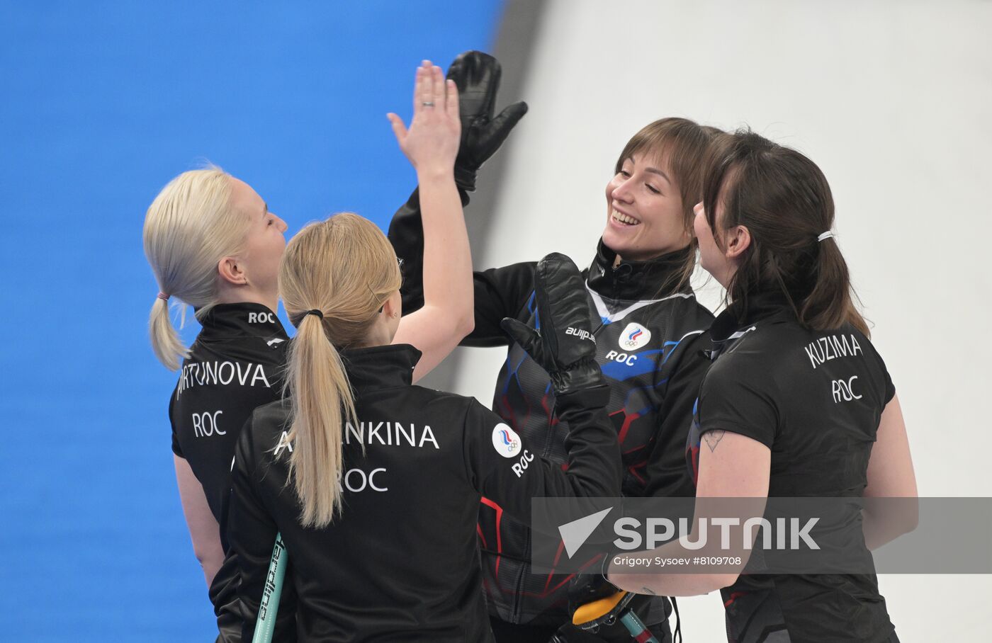 China Olympics 2022 Curling Women ROC - US