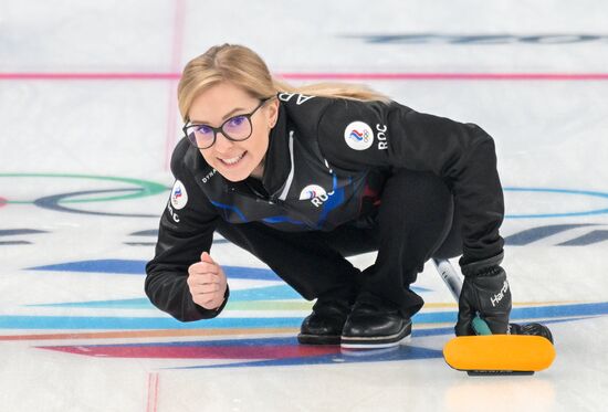 China Olympics 2022 Curling Women ROC - US