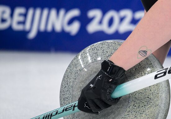 China Olympics 2022 Curling Women ROC - US