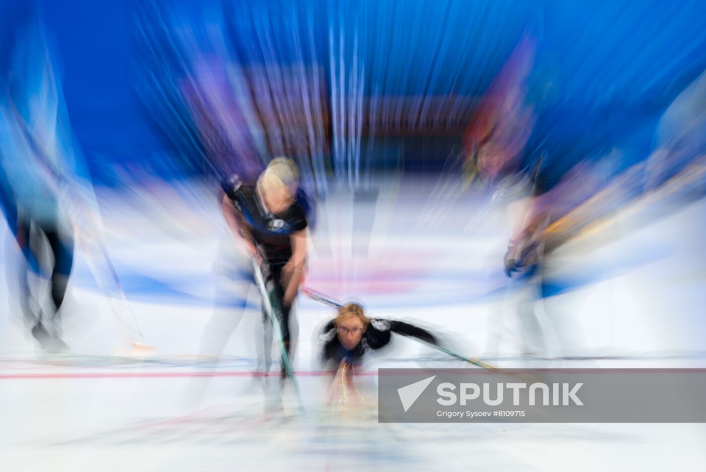 China Olympics 2022 Curling Women ROC - US