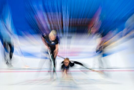 China Olympics 2022 Curling Women ROC - US