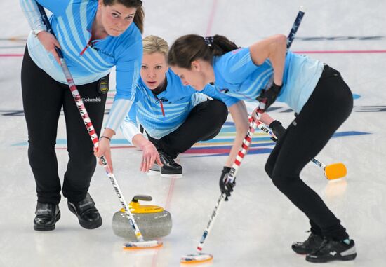 China Olympics 2022 Curling Women ROC - US