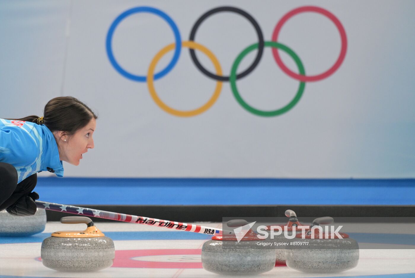 China Olympics 2022 Curling Women ROC - US