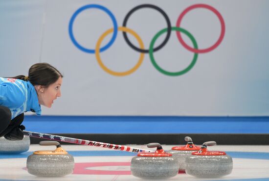 China Olympics 2022 Curling Women ROC - US