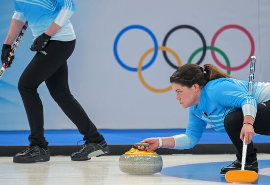 China Olympics 2022 Curling Women ROC - US
