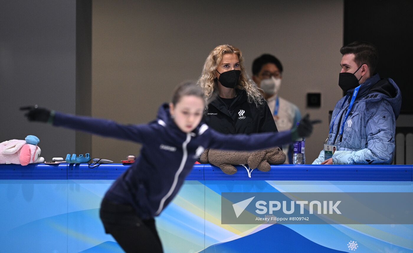 China Olympics 2022 Figure Skating ROC Valieva Training