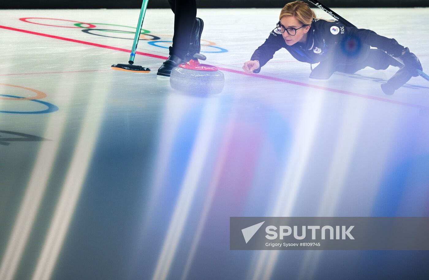 China Olympics 2022 Curling Women ROC - US