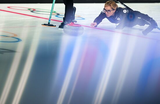 China Olympics 2022 Curling Women ROC - US