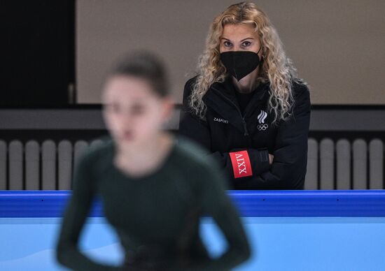 China Olympics 2022 Figure Skating ROC Valieva Training