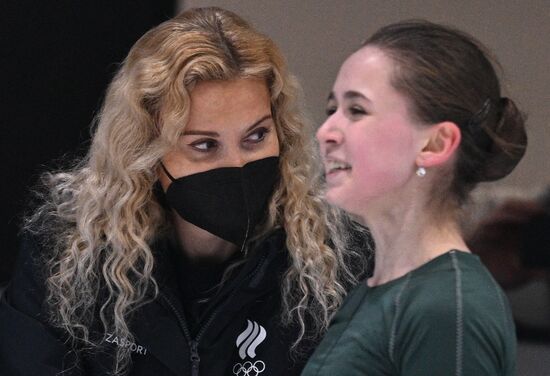 China Olympics 2022 Figure Skating ROC Valieva Training