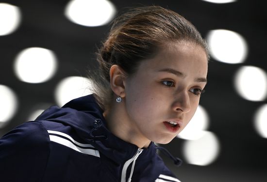 China Olympics 2022 Figure Skating ROC Valieva Training