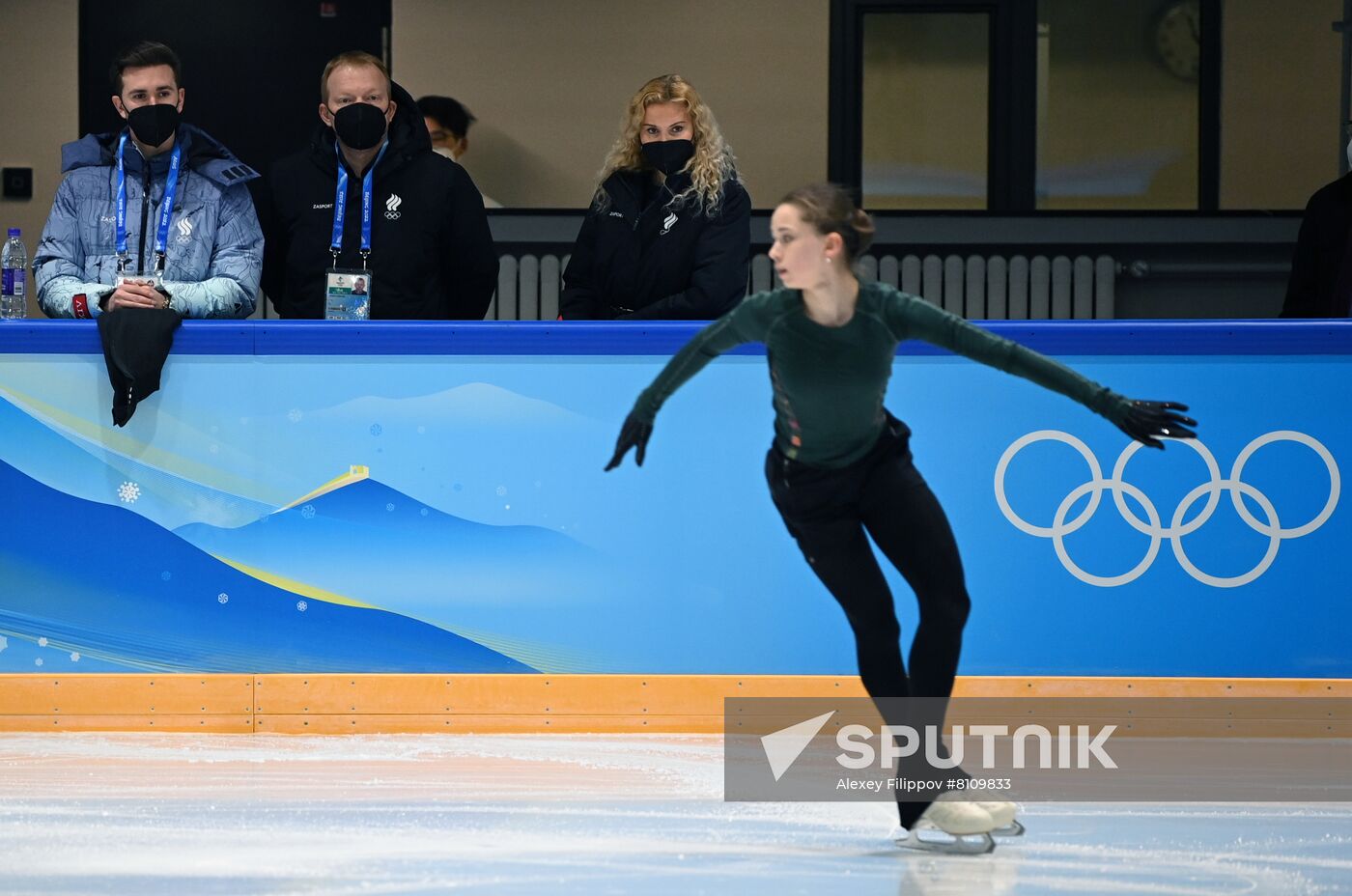 China Olympics 2022 Figure Skating ROC Valieva Training