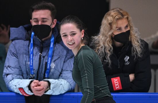 China Olympics 2022 Figure Skating ROC Valieva Training