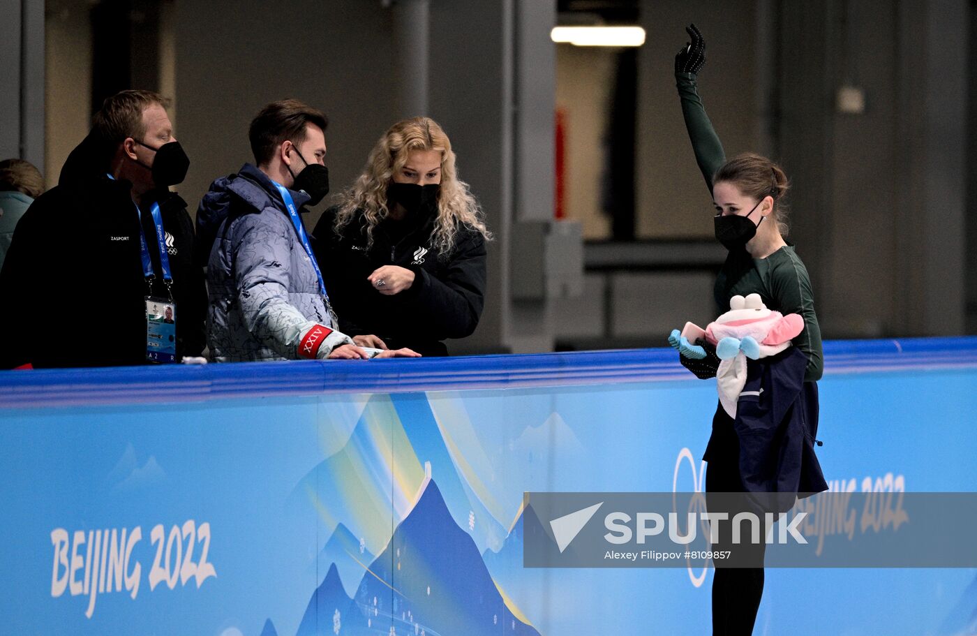 China Olympics 2022 Figure Skating ROC Valieva Training