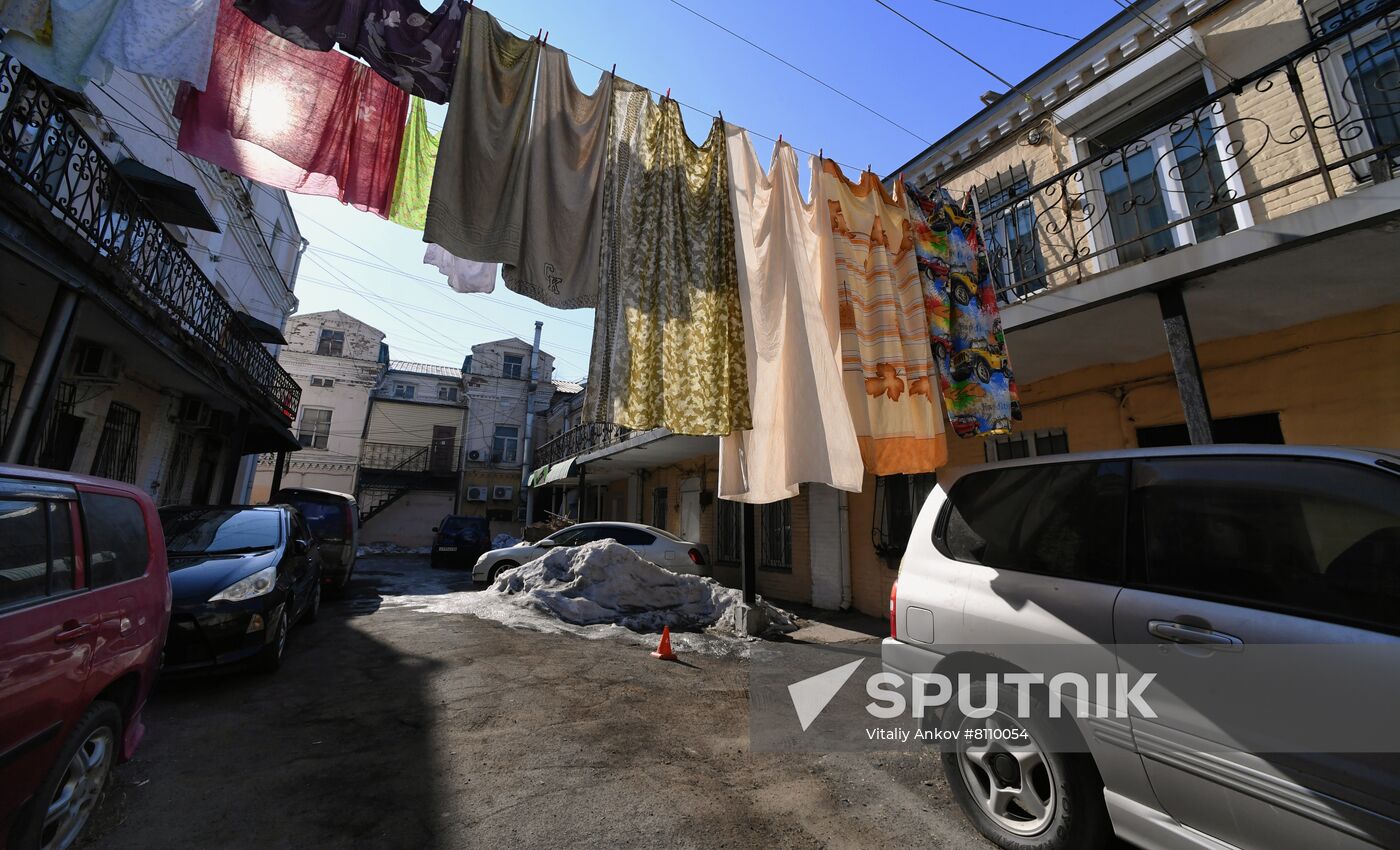 Old blocks in central Vladivostok