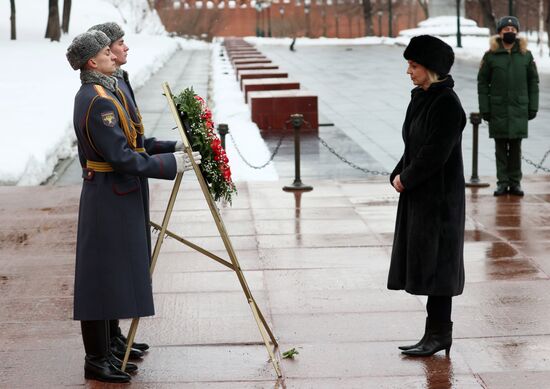 Russia Britain Wreath Laying