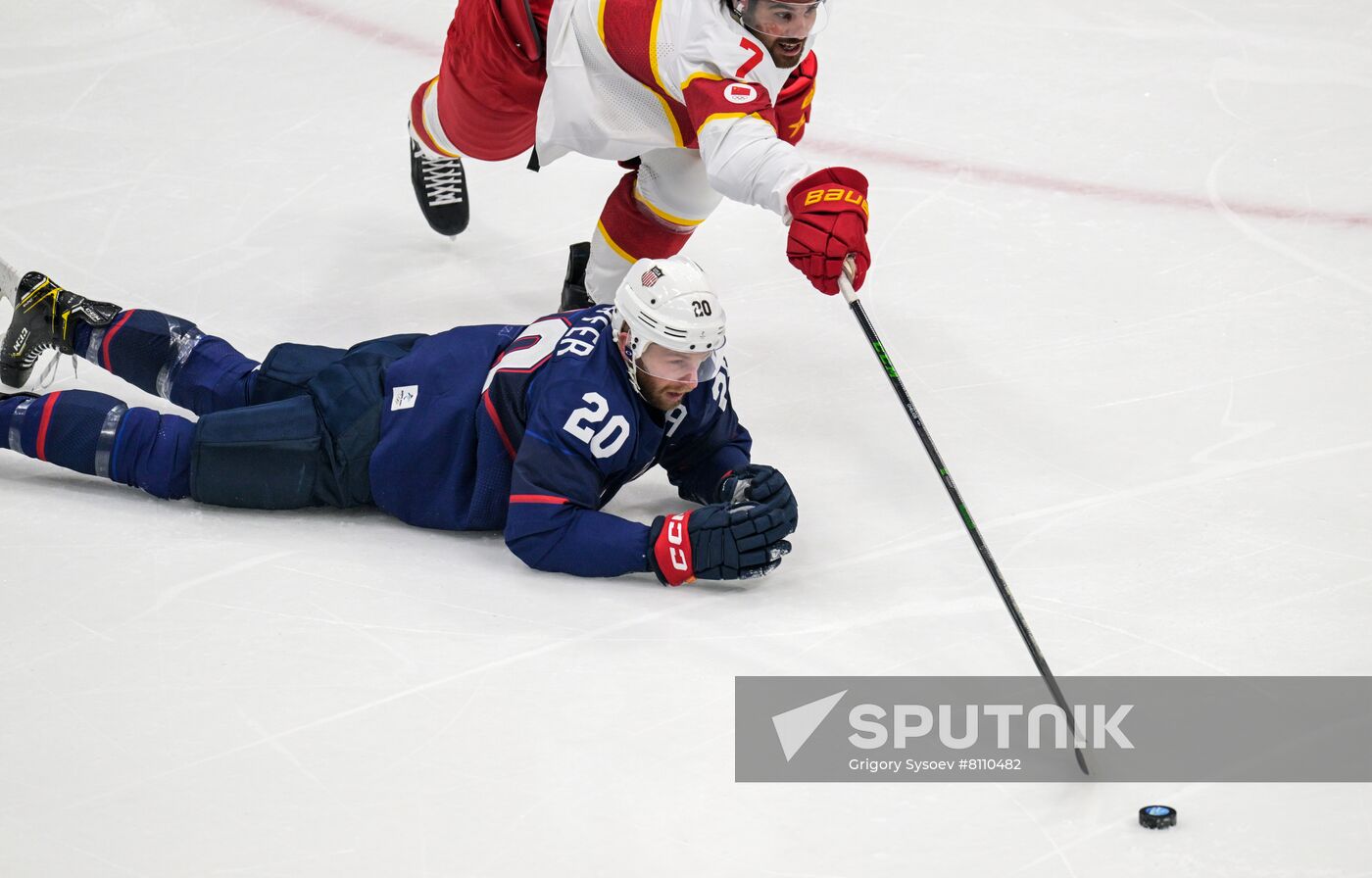 China Olympics 2022 Ice Hockey Men US - China