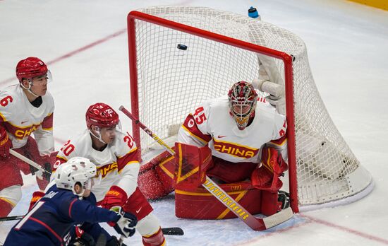 China Olympics 2022 Ice Hockey Men US - China