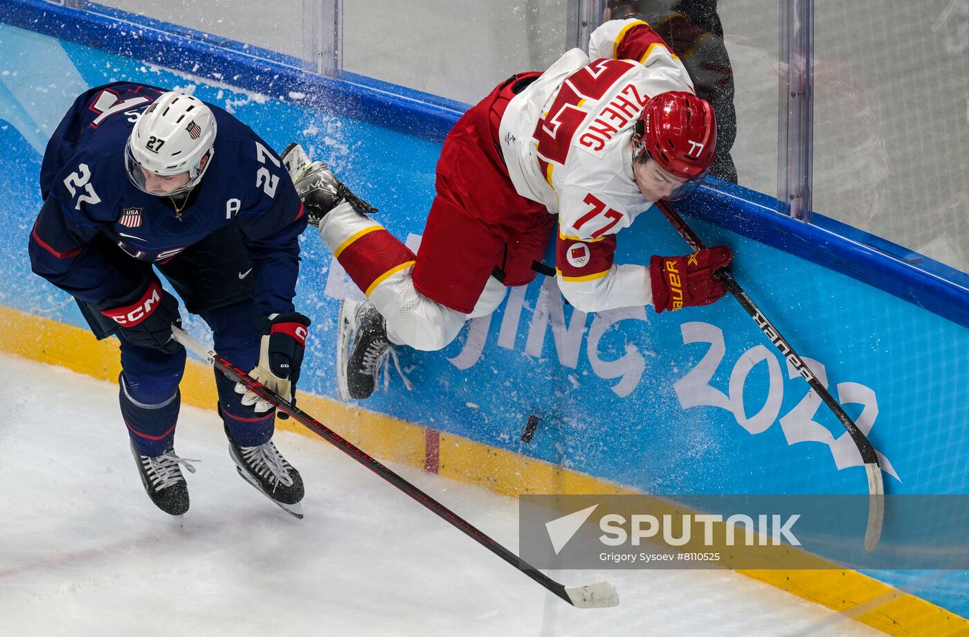 China Olympics 2022 Ice Hockey Men US - China