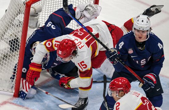 China Olympics 2022 Ice Hockey Men US - China