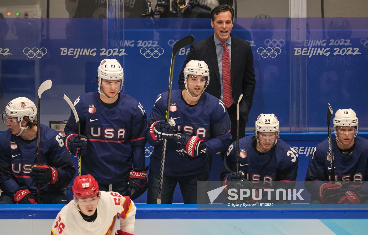 China Olympics 2022 Ice Hockey Men US - China