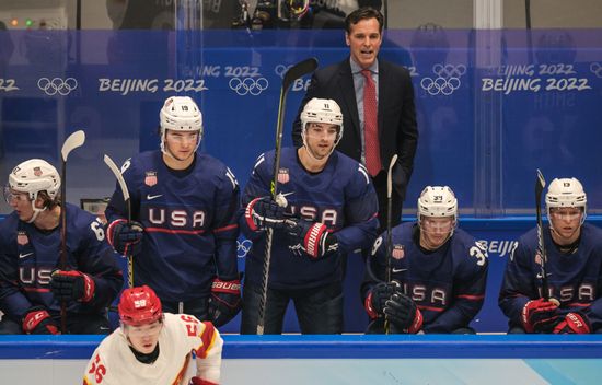 China Olympics 2022 Ice Hockey Men US - China