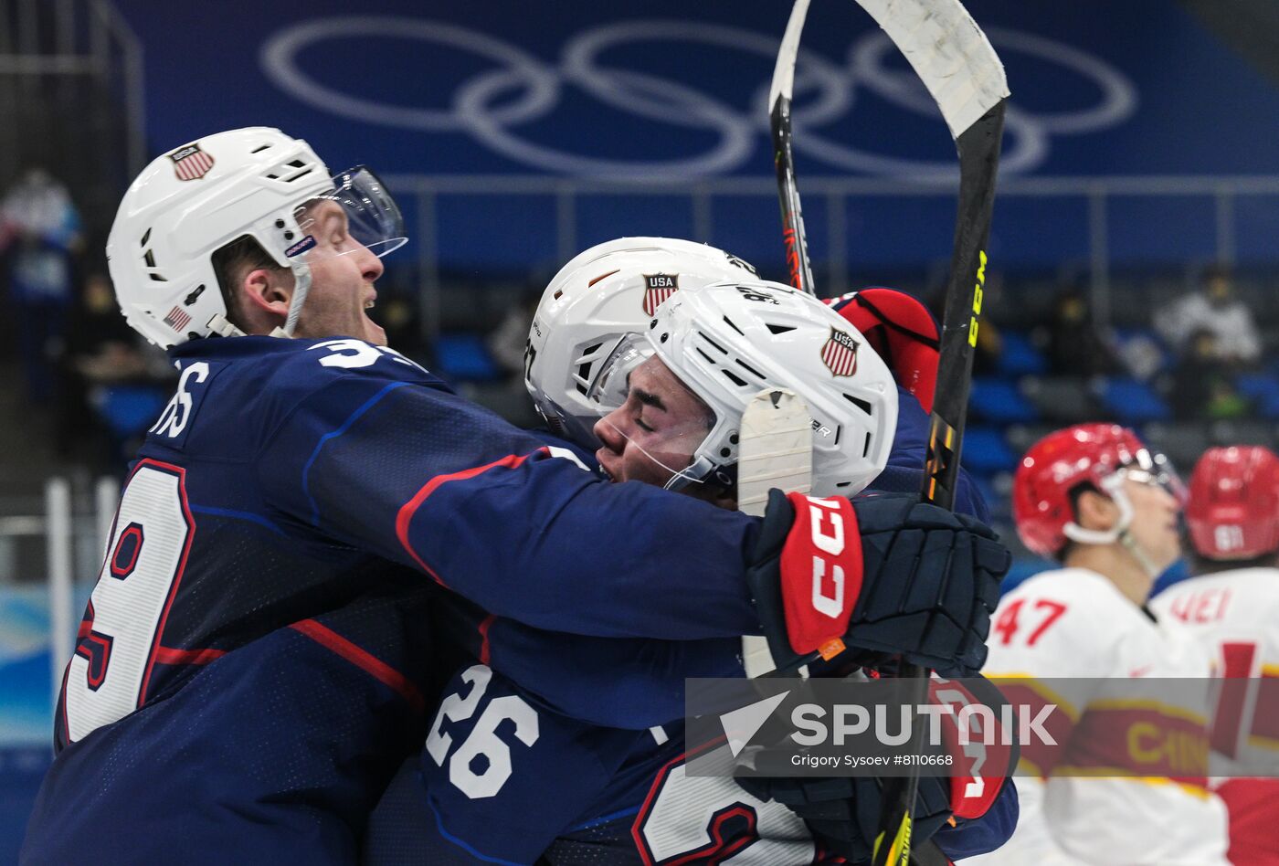 China Olympics 2022 Ice Hockey Men US - China