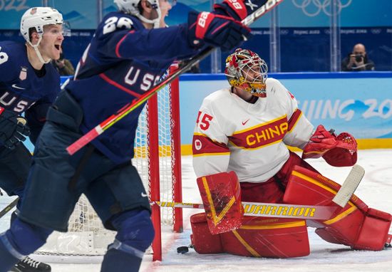 China Olympics 2022 Ice Hockey Men US - China
