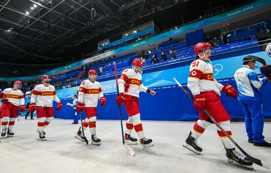 China Olympics 2022 Ice Hockey Men US - China