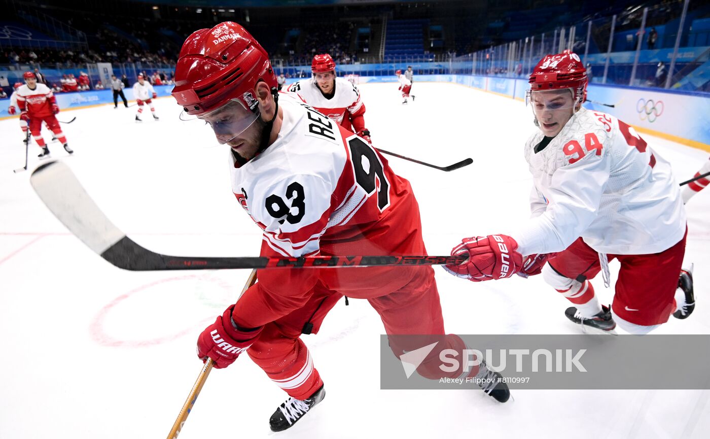 China Olympics 2022 Ice Hockey Men Denmark - ROC