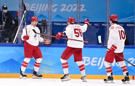 China Olympics 2022 Ice Hockey Men Denmark - ROC