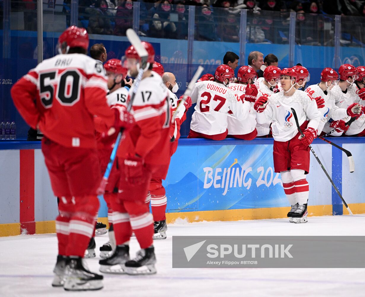 China Olympics 2022 Ice Hockey Men Denmark - ROC
