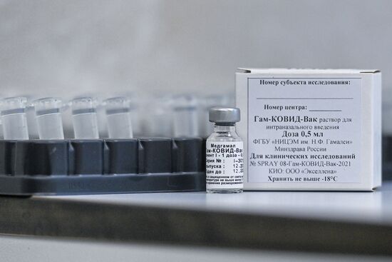 Russia Coronavirus Nasal Vaccine Trials