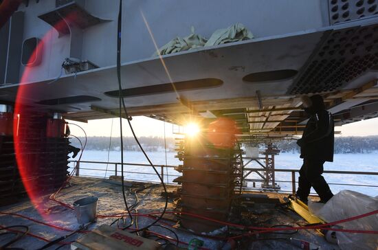 Russia Siberia Bridge Construction