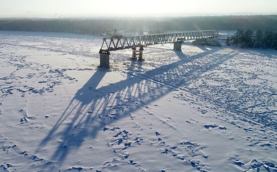 Russia Siberia Bridge Construction