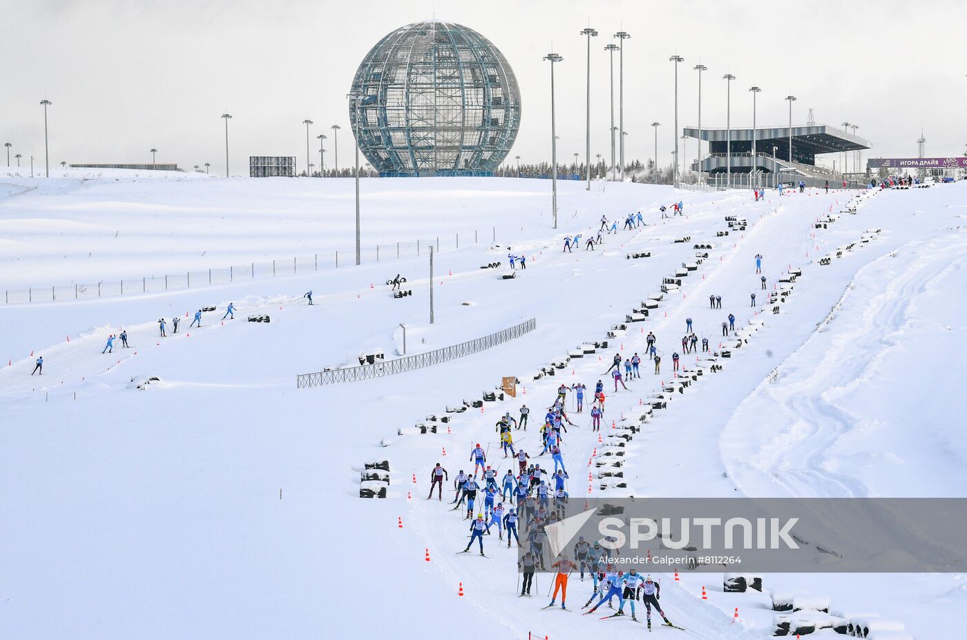 Russia Cross-Country Skiing Mass Race