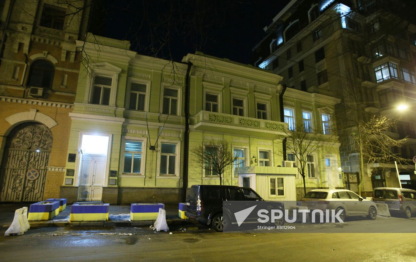 Ukraine UK Embassy Flags Removal