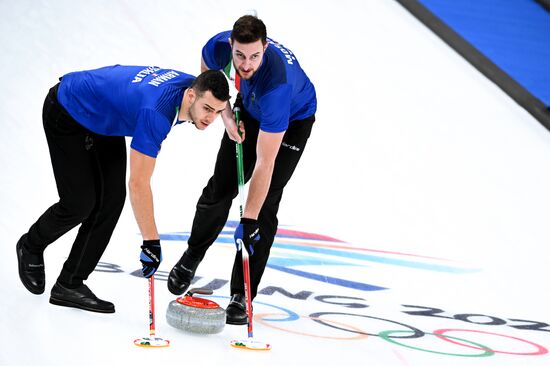 China Olympics 2022 Curling Men Italy - ROC