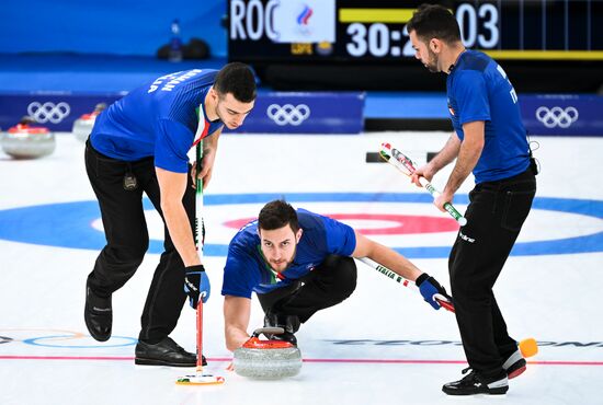 China Olympics 2022 Curling Men Italy - ROC