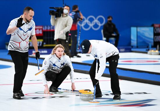 China Olympics 2022 Curling Men Italy - ROC