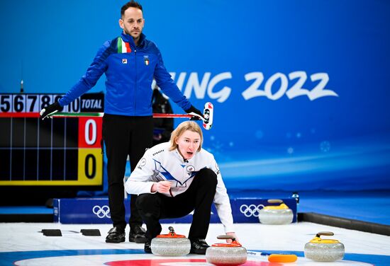 China Olympics 2022 Curling Men Italy - ROC