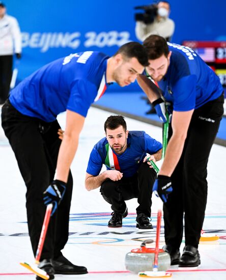 China Olympics 2022 Curling Men Italy - ROC