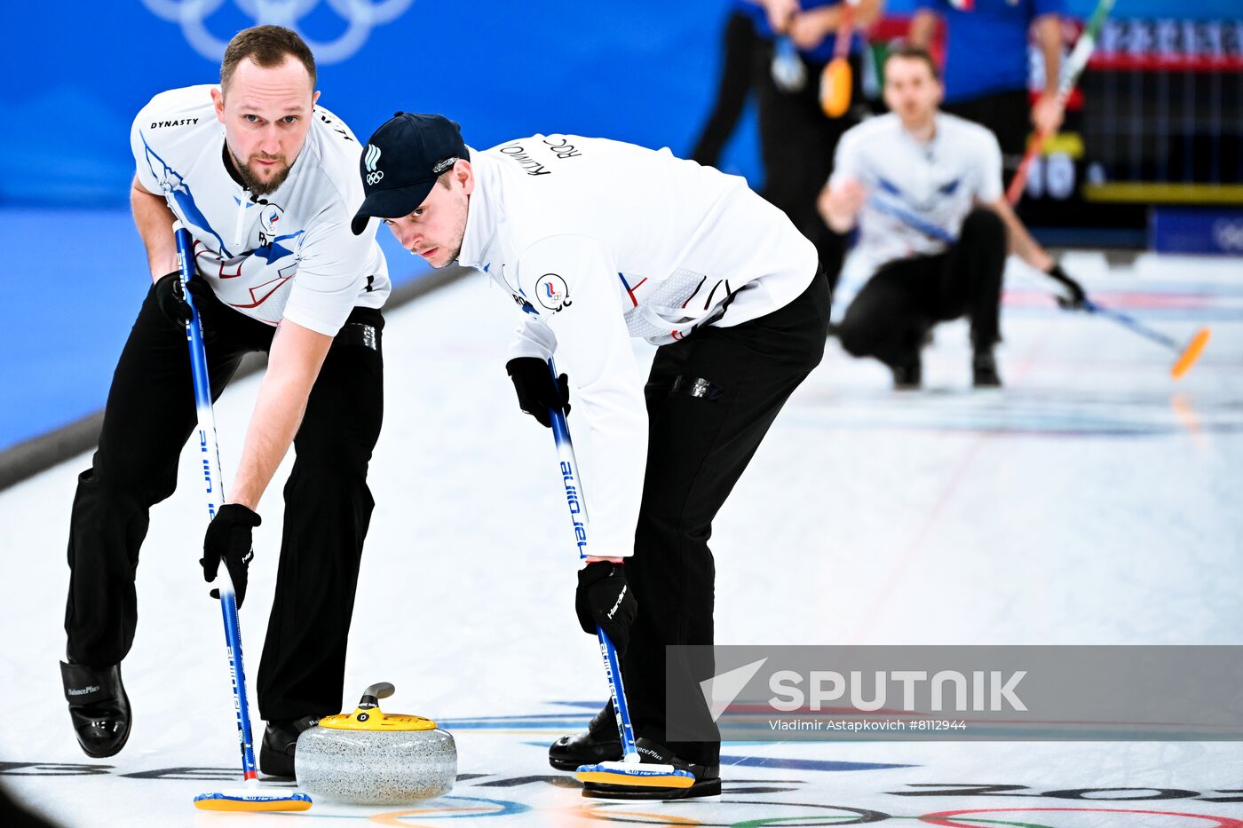 China Olympics 2022 Curling Men Italy - ROC