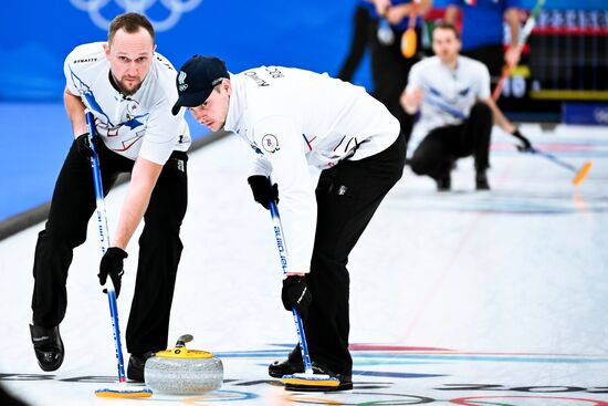 China Olympics 2022 Curling Men Italy - ROC