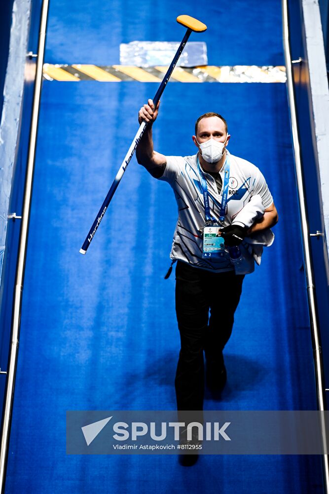 China Olympics 2022 Curling Men Italy - ROC