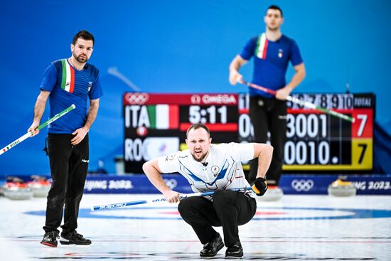 China Olympics 2022 Curling Men Italy - ROC