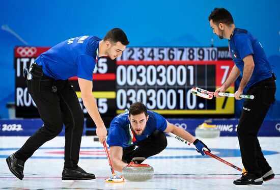 China Olympics 2022 Curling Men Italy - ROC