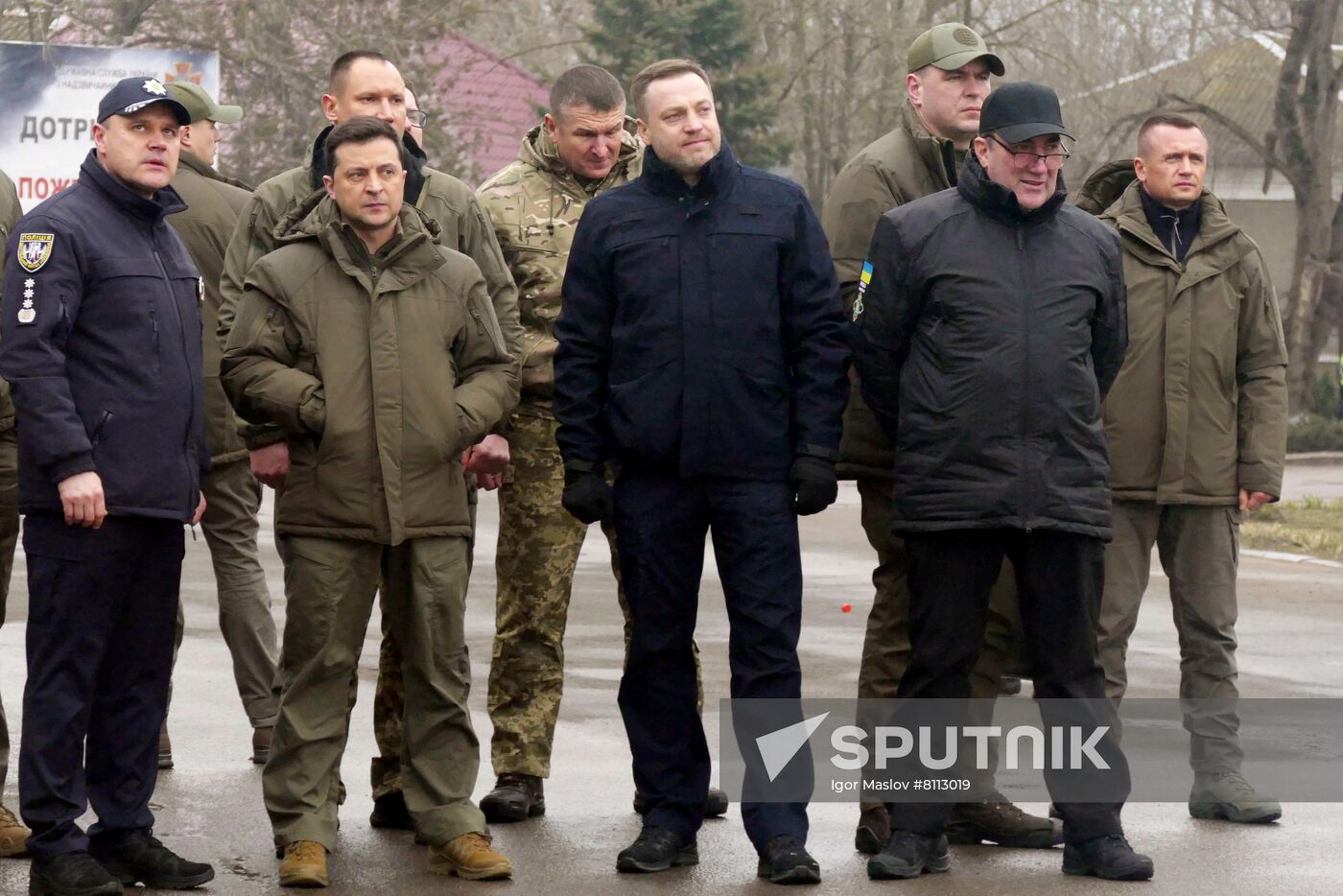 Ukraine Zelensky Tactical Drills