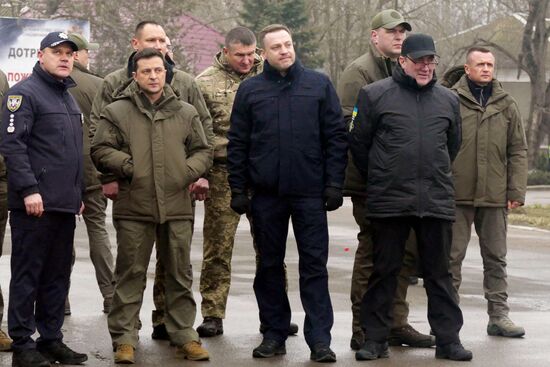 Ukraine Zelensky Tactical Drills