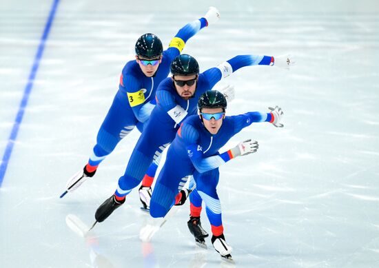 China Olympics 2022 Speed Skating Men Team Pursuit